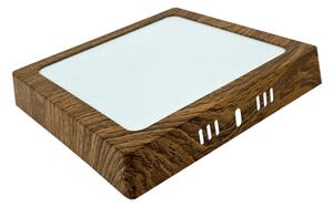 LED Stropné svietidlo BLOCK LED/12W/230V 4200K 16,3x16,3 cm hnedá
