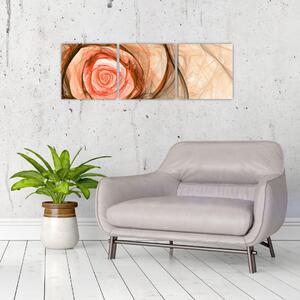 Obraz - kvet ruže (Obraz 90x30cm)