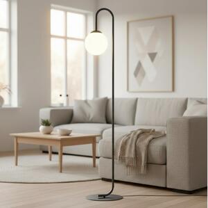 Stojacia lampa FLOR 1xE14/10W/230V čierna
