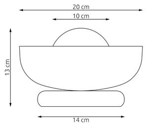 Stolná lampa OZZY 1xG9/8W/230V biela