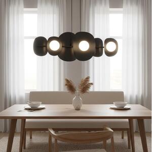 Luster na lanku ELEMENTI 6xG9/8W/230V čierny