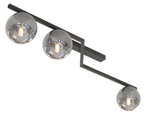 Stropné svietidlo NATON 3xE14/10W/230V čierna/dymová