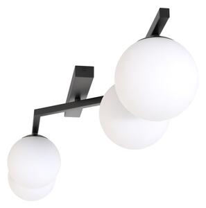 Stropné svietidlo NATON 4xE14/10W/230V čierna/biela