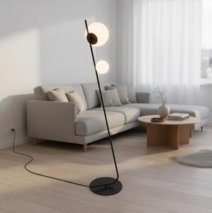 Stojacia lampa TATU 2xG9/8W/230V čierna
