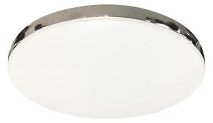 LED kúpeľňové stropné svietidlo MAYA, 15 W, 230 V, pr. 33 cm, IP44, lesklý chróm
