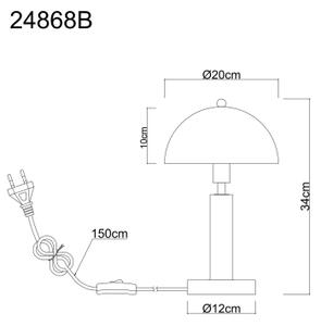 Globo 24868B - Stolová lampa JANIE 1xE14/40W/230V