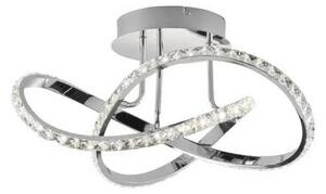 Prisadený stmievateľný LED luster ABRO LED/26W/230V lesklý chróm