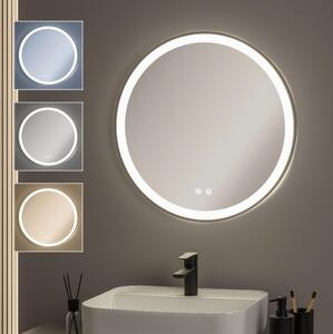 Brilagi-LED stmievateľné vyhrievané zrkadlo s podsvietením ALU PRO LED/18W/230V pr. 60 cm IP44 čierne