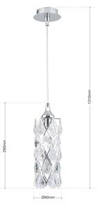 Orion - Závesný luster RITA na lanku 1xG9/40W/230V, lesklý chróm