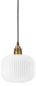 Luster na lanku HECTOR 1xE27/15W/230V biela/mosadz pr. 20 cm