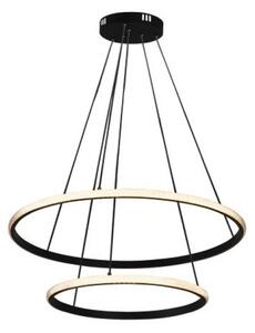 Stmievateľný LED luster s lankovým zavesením LED/55W/230V 3000-6500K priemer 60 cm + diaľkové ovládanie