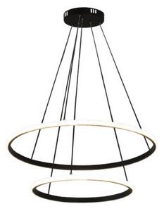 Stmievateľný LED luster s lankovým zavesením LED/55W/230V 3000-6500K priemer 60 cm + diaľkové ovládanie
