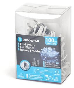 Aigostar - LED vonkajší svetelný reťaz 100xLED/8 funkcií 13m IP44 studená biela