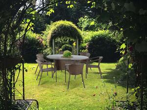 Záhradná ratanová stolička Midas