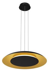 LED závesný luster na lanku PIATTINO LED/30W/230V 2700/3200/4000K pr. 40 cm čierna/zlatá