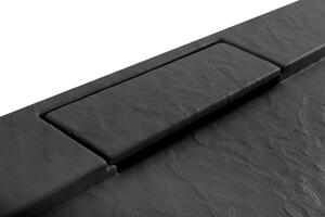 Rea - Sprchová vanička Grand - čierna - 90x90 cm