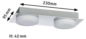Paulmann 70883 - 2xLED/4,7W IP23 Kúpeľňové nástenné svietidlo DORADUS 230V