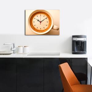 Wallity Dekorativní nástěnné hodiny Cofei béžové