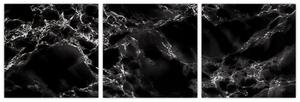 Čiernobiely mramor - obraz (Obraz 90x30cm)