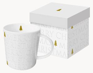 Vianočný hrnček z nového kostného porcelánu Trend
