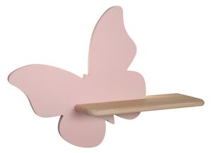 Nástenné svietidlo policové 5W, ružový motýľ
