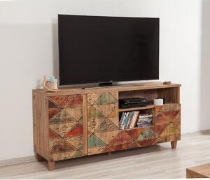 Hanah Home TV stolík Marina Mila II 160 cm borovica atlantická/viacfarebný
