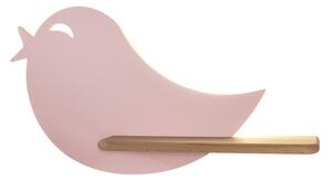 Candellux Nástenné svietidlo policové 5W, ružový vtáčik 21-84736