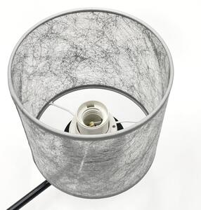 Závesný luster ROSA na reťazi, 3xE27/60W/230V, čierna/šedá