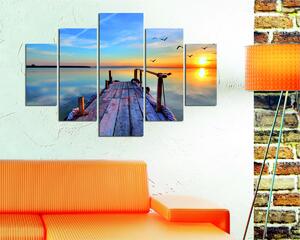 Hanah Home Viacdielny obraz Sunrise 92 x 56 cm
