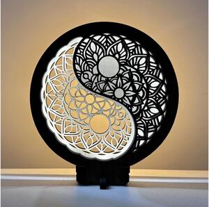 Li-Go 23607/O - LED stmievateľná stolová dekorácia LED/12W/230V 20x22 cm orech