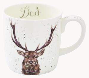 Hrnček z jemného kostného porcelánu Dad Stag