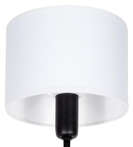 Luster na tyči MADELA 5xE14/40W/230V biela/čierna