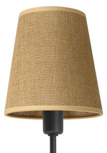 Nástenné svietidlo MADELA 1xE14/40W/230V juta/čierna