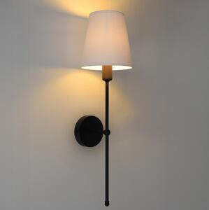 Nástenné svietidlo MADELA 1xE14/40W/230V biela/čierna