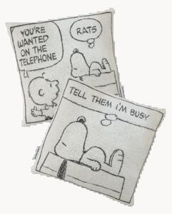 Vlnené dekoračné poťahy na vankúše Peanuts, 2 ks
