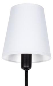 Luster na tyči MADELA 5xE14/40W/230V biela/čierna