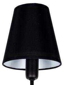 Luster na tyči MADELA 5xE14/40W/230V čierna