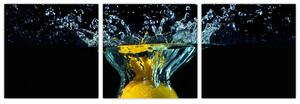 Obraz citrónu vo vode (Obraz 90x30cm)