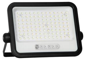 Solárny stmievateľný LED reflektor LED/200W/3,2V IP65 10000 mAh čierny + diaľkové ovládanie
