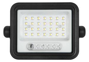 LED stmievateľný solárny reflektor LED/50W/3,2V IP65 3800 mAh čierny + diaľkové ovládanie