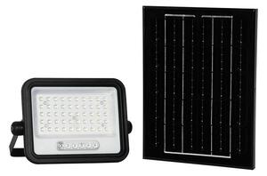 Stmievateľný solárny LED reflektor LED/100W/3,2V IP65 5000 mAh čierny + diaľkové ovládanie