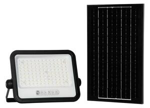 Solárny stmievateľný LED reflektor LED/200W/3,2V IP65 10000 mAh čierny + diaľkové ovládanie