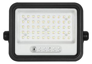 Stmievateľný solárny LED reflektor LED/100W/3,2V IP65 5000 mAh čierny + diaľkové ovládanie