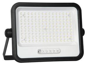 LED stmievateľný solárny reflektor LED/300W/3,2V IP65 15000 mAh čierny + diaľkové ovládanie