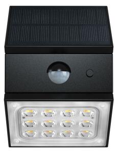 LED nástenné solárne svietidlo so senzorom LED/2,5W/3,7V IP65 1200 mAh čierne
