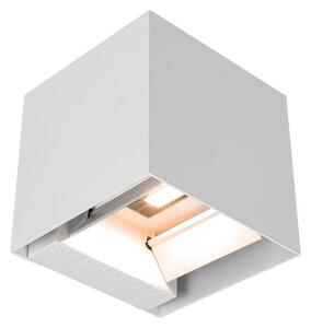 LED Solárne nástenné svietidlo so senzorom LED/9W/5V IP65 2600 mAh biela