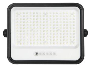 Stmievateľný LED solárny reflektor LED/400W/3,2V IP65 20000 mAh čierny + diaľkové ovládanie