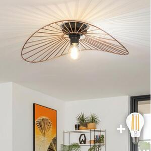 Brilagi - LED Prisadený luster CERIA WIRE 1xE27/40W/230V 40x56 cm bronz