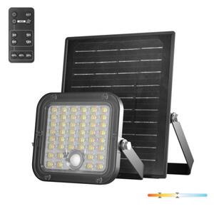 LED solárny reflektor so senzorom LED/10W/3,7V 4000K IP65 3600 mAh + DO