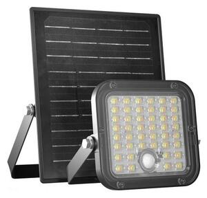 LED solárny reflektor so senzorom LED/10W/3,7V 4000K IP65 3600 mAh + DO